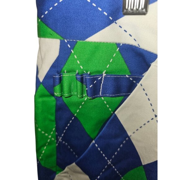 Royal & Awesome Blues On The Greens Argyle Golf Pants 36/30 Polyester Mens NWT - Picture 3 of 11